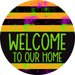 Wreath Sign Halloween Wreath Sign Welcome Decoe-2372 For Round 10 Wood