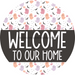 Wreath Sign Halloween Wreath Sign Welcome Decoe-2403 For Round 10 Metal