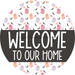 Wreath Sign Halloween Wreath Sign Welcome Decoe-2403 For Round 12 metal