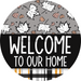 Wreath Sign Halloween Wreath Sign Welcome Fall Decoe-2369 For Round 12 metal
