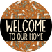 Wreath Sign Halloween Wreath Sign Welcome Western Decoe-2368 For Round 12 metal