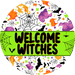 Wreath Sign, Halloween Sign, Witch Sign, DECOE-2125, Sign For Wreath, Round Sign, DecoExchange - DecoExchange®