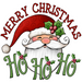 Wreath Sign, Merry Christmas Ho Ho Ho - 18" Wood Round  Sign - DECOE-056, DecoExchange, Sign For Wreaths