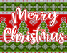 Wreath Sign, Merry Christmas, Ugly Sweater Christmas Sign, 8"x10" Metal Sign, DECOE-992, Sign For Wreath, DecoExchange - DecoExchange