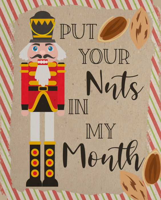 Wreath Sign, Nutcracker Sign, Funny Christmas Sign, 8x10", Metal Sign DECOE-885, Sign For Wreath, DecoExchange - DecoExchange