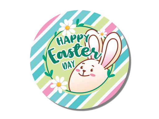 Wreath Sign, Pastel Easter Sign, Easter Bunny Sign, DECOE-464, Sign For Wreath, DecoExchange - DecoExchange