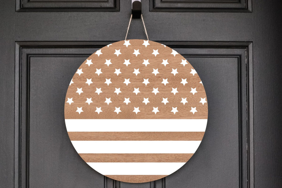Wreath Sign, Patriotic Sign, DECOE-2053, Sign For Wreath, Door Hanger, DecoExchange - DecoExchange®