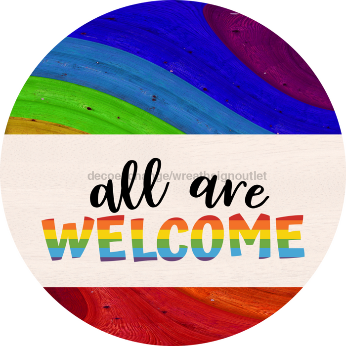 Wreath Sign, Pride Sign, DECOE-2039, Sign For Wreath, Round Sign, DecoExchange - DecoExchange®