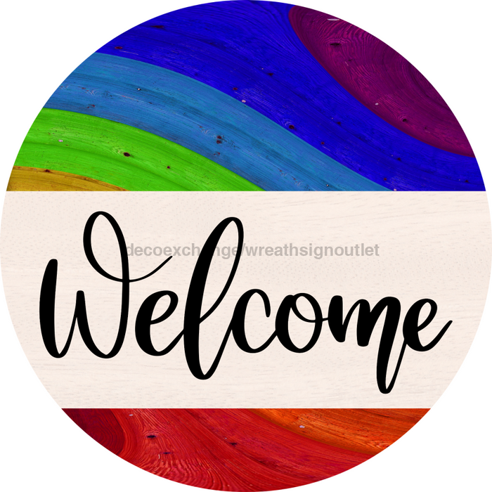 Wreath Sign, Pride Sign, DECOE-2041, Sign For Wreath, Round Sign, DecoExchange - DecoExchange®
