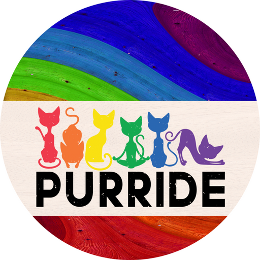 Wreath Sign, Pride Sign, DECOE-2043, Sign For Wreath, Round Sign, DecoExchange - DecoExchange®