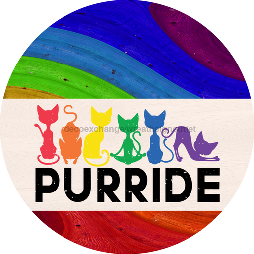 Wreath Sign, Pride Sign, DECOE-2043, Sign For Wreath, Round Sign, DecoExchange - DecoExchange®