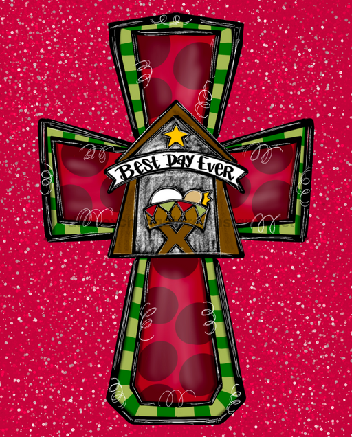 Wreath Sign, Religious Christmas Sign, 8x10", Metal Sign, TH-015, Sign For Wreath, DecoExchange - DecoExchange