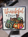 Wreath Sign, Thankful and Blessed Pumpkins 10"x10" Metal Sign DECOE-149, Sign For Wreath, DecoExchange - DecoExchange