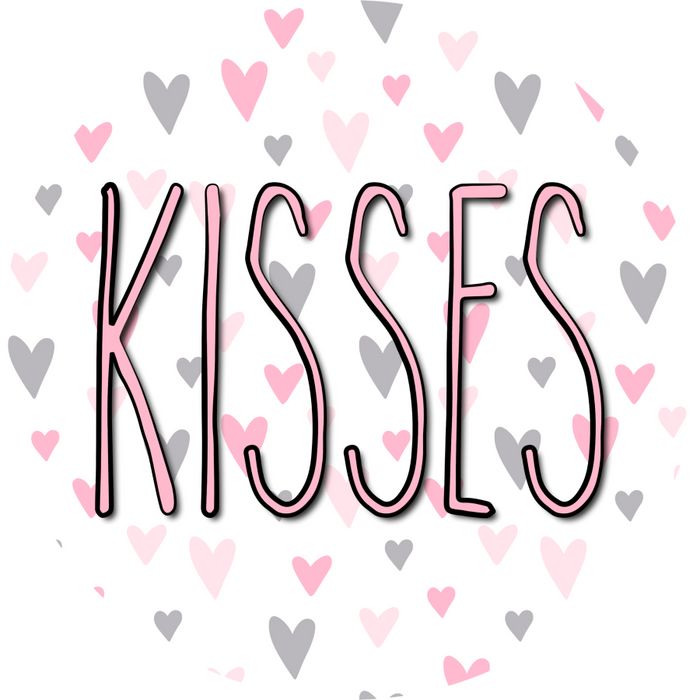 Wreath Sign, Valentine Sign, 12" Round Metal Sign DECOE-418, Sign For Wreath, DecoExchange - DecoExchange