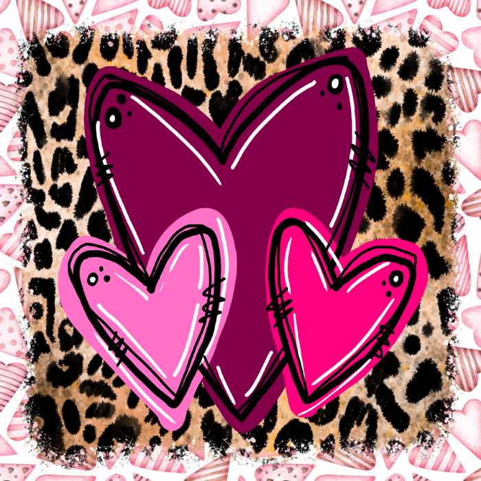 Wreath Sign, Valentine Sign, Valentine Hearts Sign 10"x10" Metal Sign DECOE-371, Sign For Wreath, DecoExchange - DecoExchange