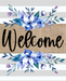 Wreath Sign, Welcome Sign, Flower Sign, Spring Sign, 8x10" Metal Sign DECOE-375, Sign For Wreath, DecoExchange - DecoExchange