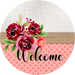 Wreath Sign, Welcome Sign, simple Sign, DECOE-541, Sign For Wreath, DecoExchange - DecoExchange