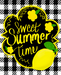 Wreath Sign, Welcome Sign, Sweet Summer Sign, Lemon Sign, 8x10" Metal Sign DECOE-373, Sign For Wreath, DecoExchange - DecoExchange