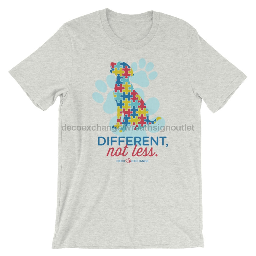 Different Not less Autism - Light Colors - Short-Sleeve Unisex T-Shirt ...