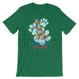 Different Not less Autism - Light Colors - Short-Sleeve Unisex T-Shirt - DecoExchange Autism Awareness - DecoExchange