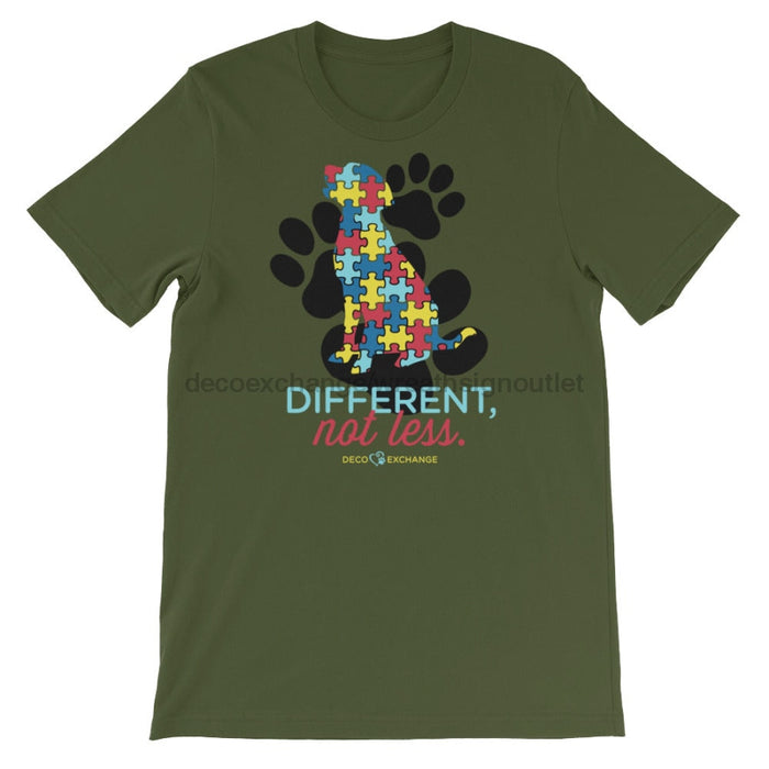 Different Not Less Autism - Short-Sleeve Unisex T-Shirt - DecoExchange Autism Awareness - DecoExchange