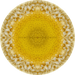 Geometric Flower Center Sunflower Decoe-W-Fc-0010 6 Wood