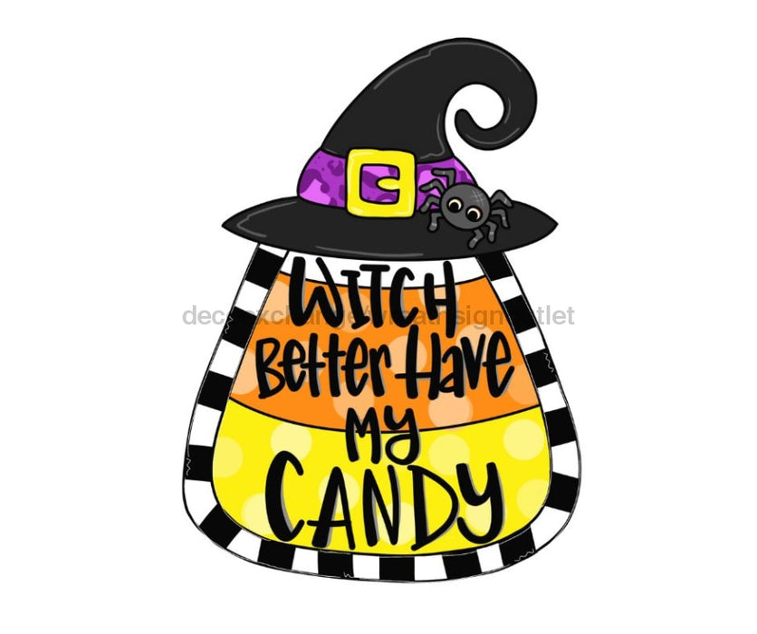 Halloween Sign, Candy Sign, Candy Corn Sign, wood sign, CR-W-067 - DecoExchange®
