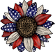 Sunflower, Patriotic Flower, American Flower, wood sign, DECOE-W-083 - DecoExchange®