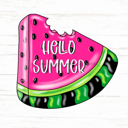 Watermelon Sign Hello Summer Wood Sign Pcd-W-088 22 Door Hanger