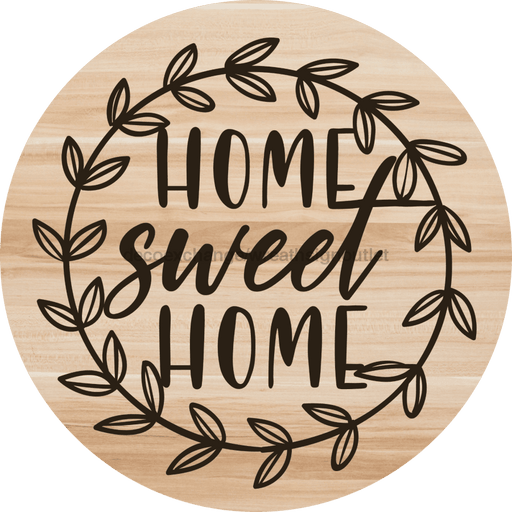 Welcome Sign Home Sweet Decoe-4170 10 Metal Round