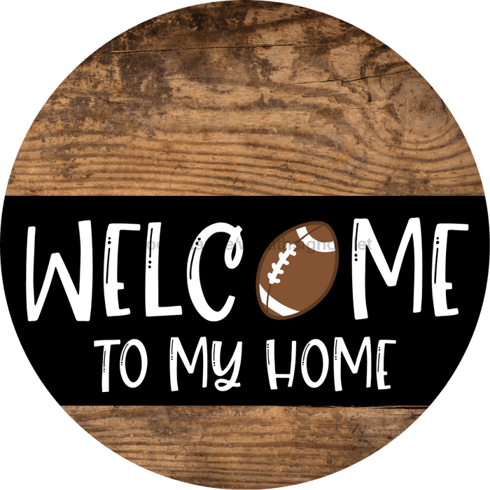 Wreath Sign, Football Sign, Welcome To My Home Sign, DECOE-2323, Sign For Wreath, Round Sign, DecoExchange - DecoExchange®