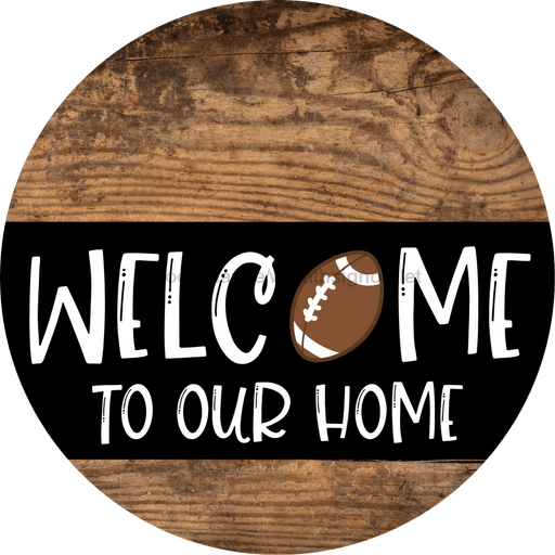 Wreath Sign, Football Sign, Welcome To Our Home Sign, DECOE-2323, Sign For Wreath, Round Sign, DecoExchange - DecoExchange®
