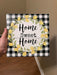 Wreath Sign, Home Sweet Home Lemon Metal Sign 12"x12" Wilshire Collections Exclusive Design, DecoExchange, Sign For Wreaths - DecoExchange