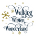 Wreath Sign, Winter Wonderland, Christmas Sign, 18" Wood Round,  Sign, DECOE-760, DecoExchange, Sign For Wreath